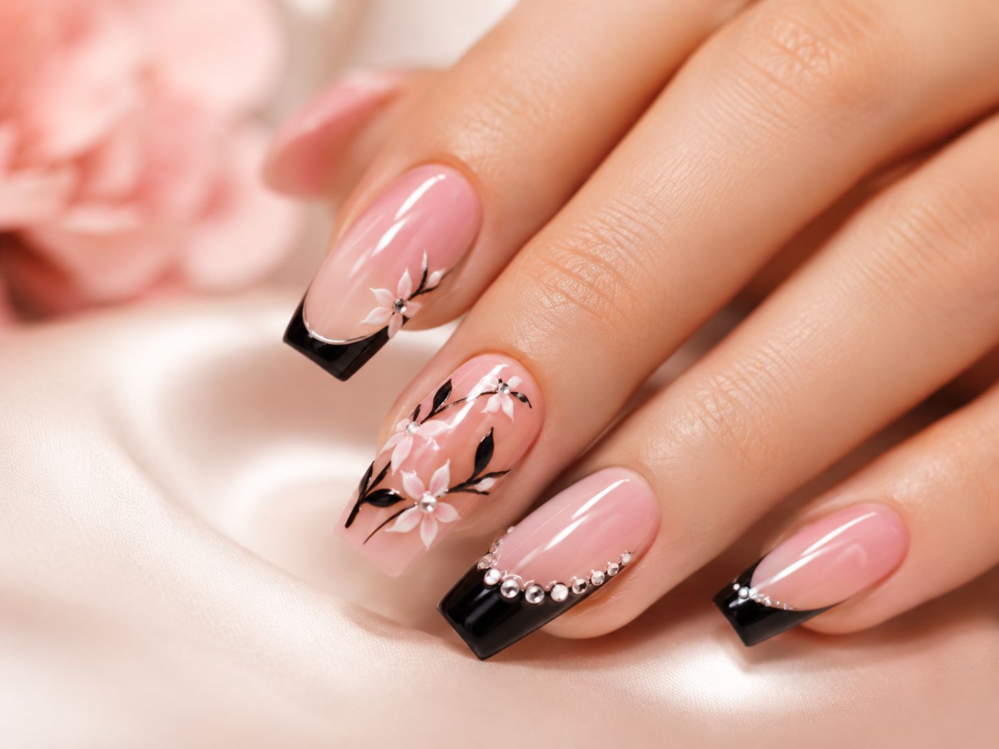 Custom nail art design at T-T Nails and Spa Warrensburg MO